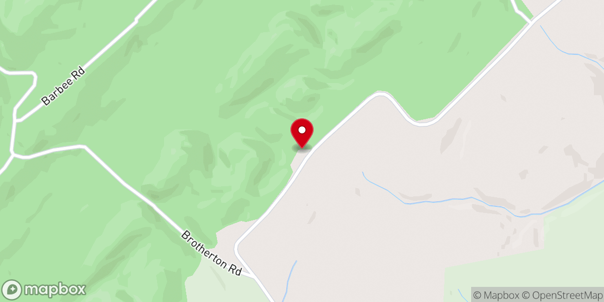Map showing location of Brown Chapel