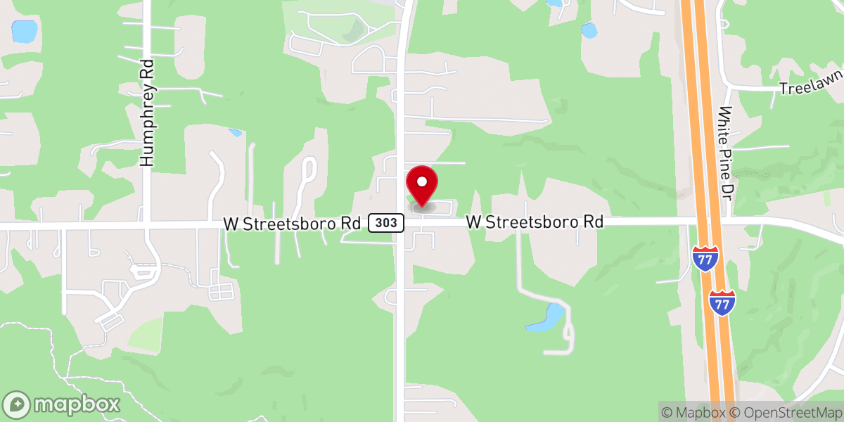 Map showing location of Foursquare Church