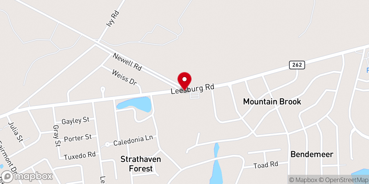 Map showing location of New Viele Chapel