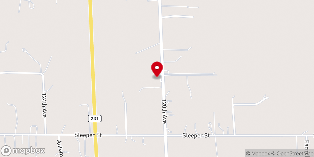 Map showing location of Robinson Grace Church