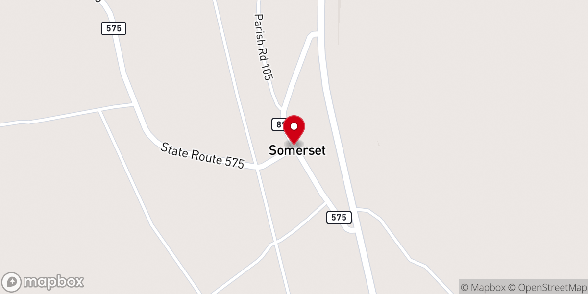 Map showing location of Somerset Plantation