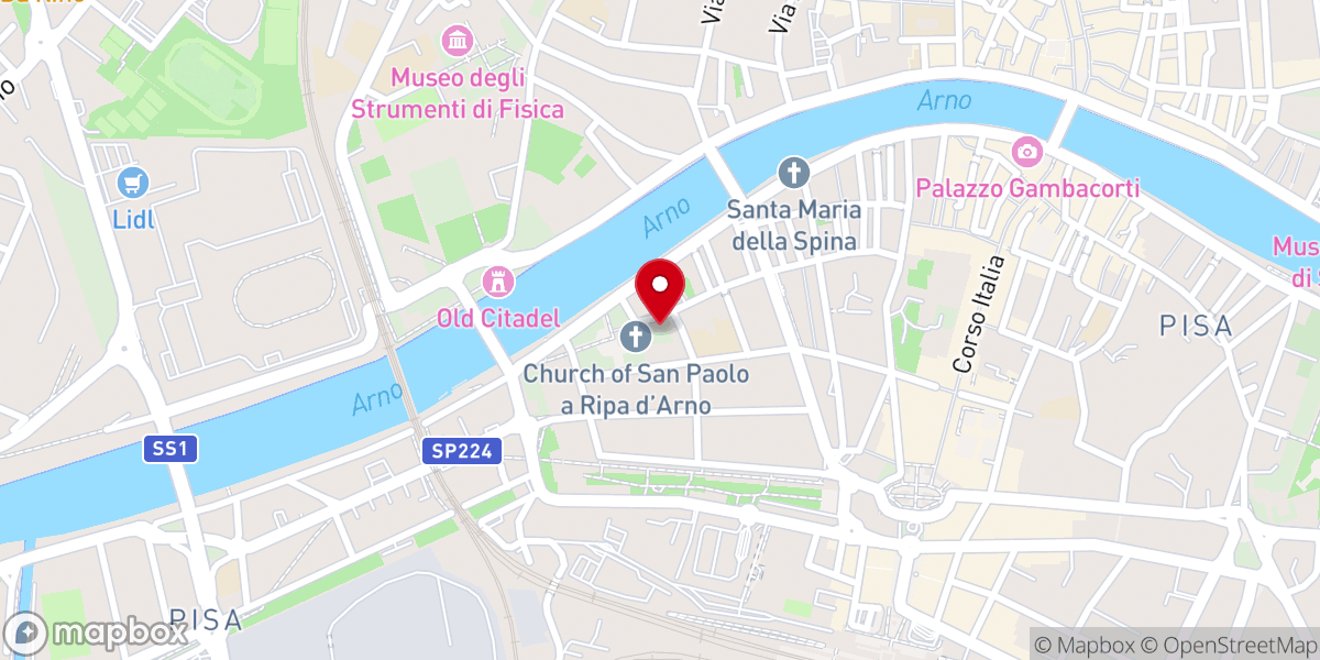 Map showing location of Cappella di S. Agata