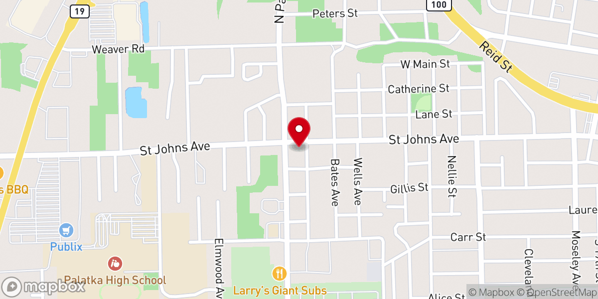 Map showing location of First Assembly Church