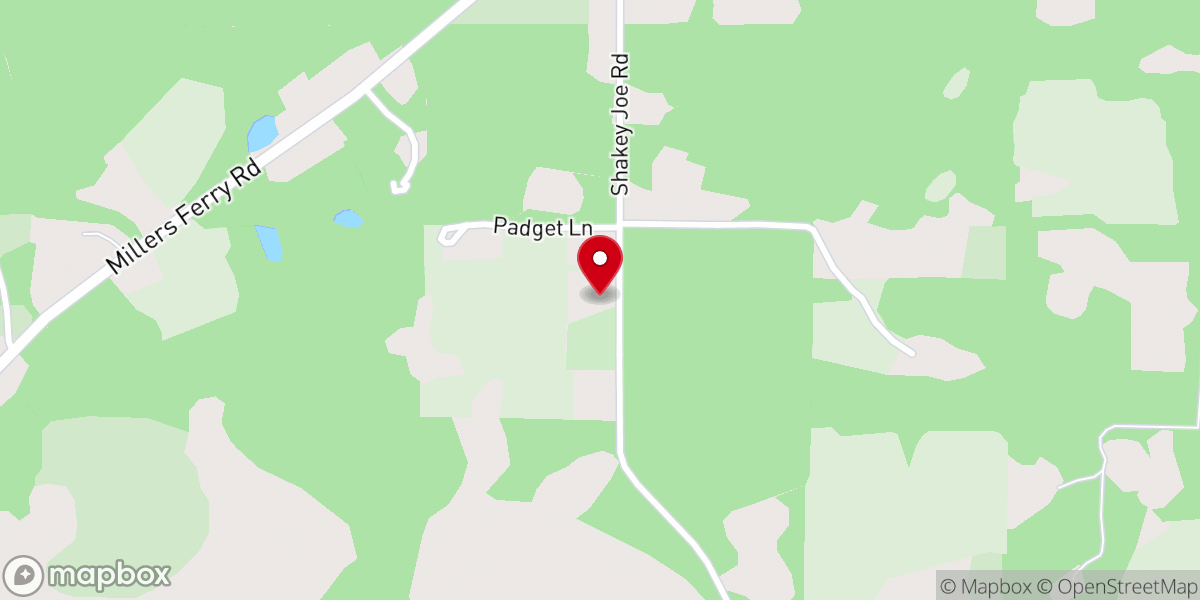 Map showing location of Pleasant Grove United Methodist Church