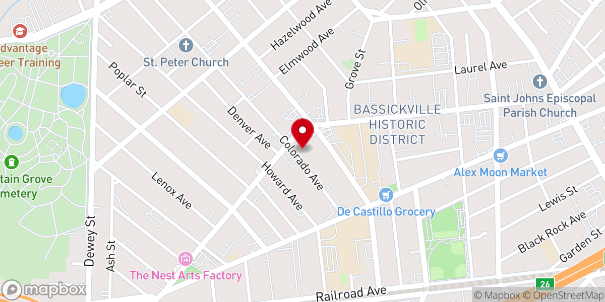 Map showing location of Mt Nebo Baptist Church