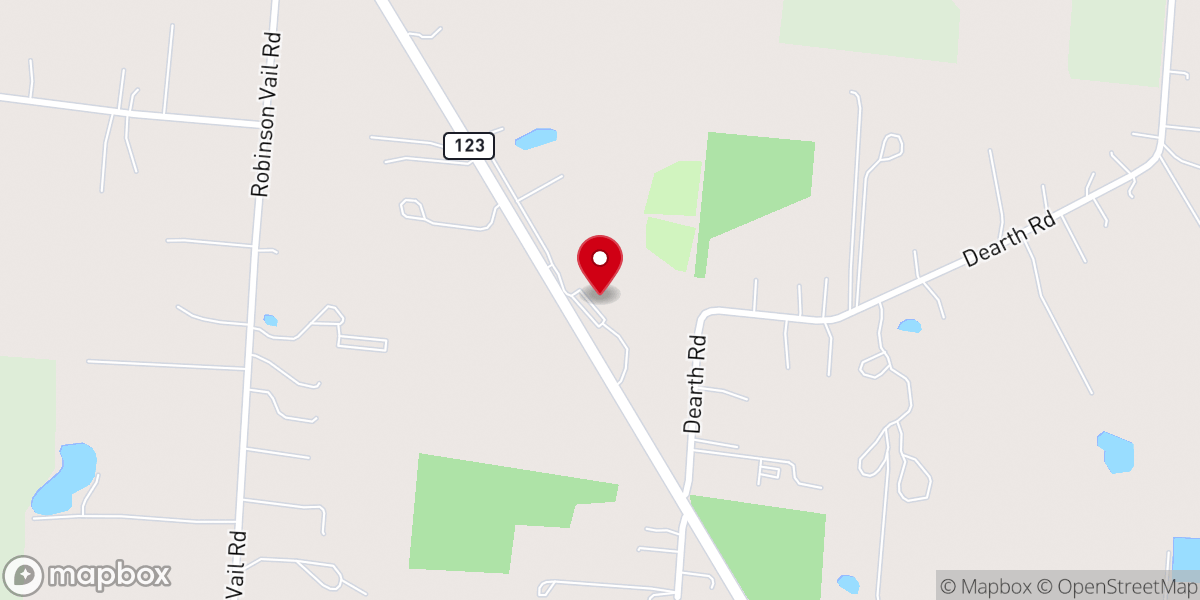 Map showing location of New Vine Community Church
