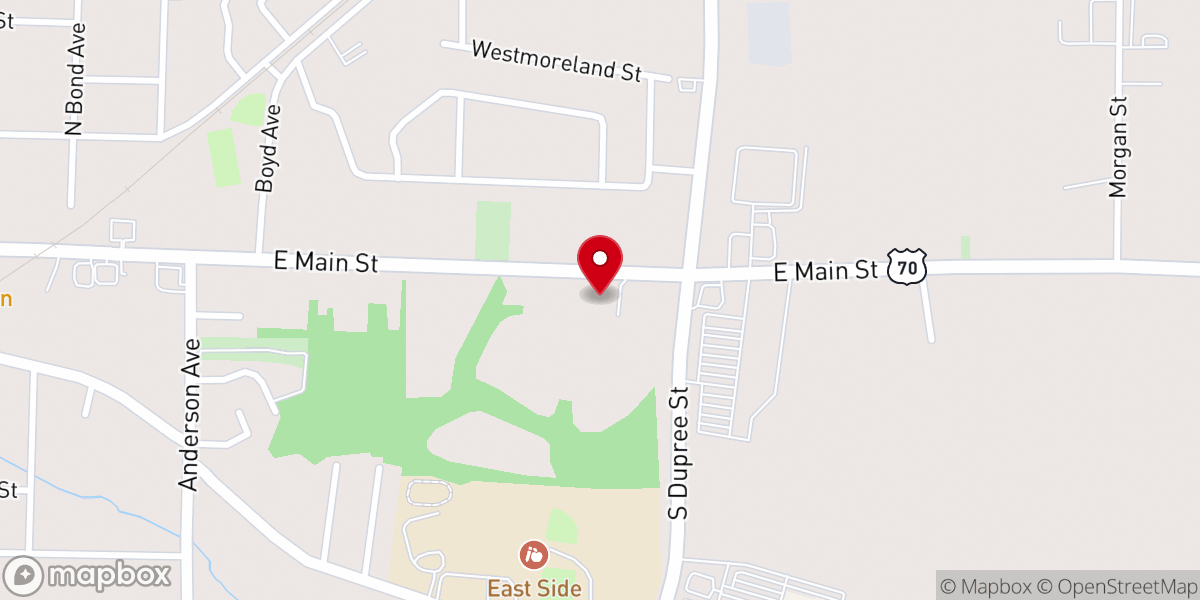 Map showing location of Iglesia Bautista Cristo Rey