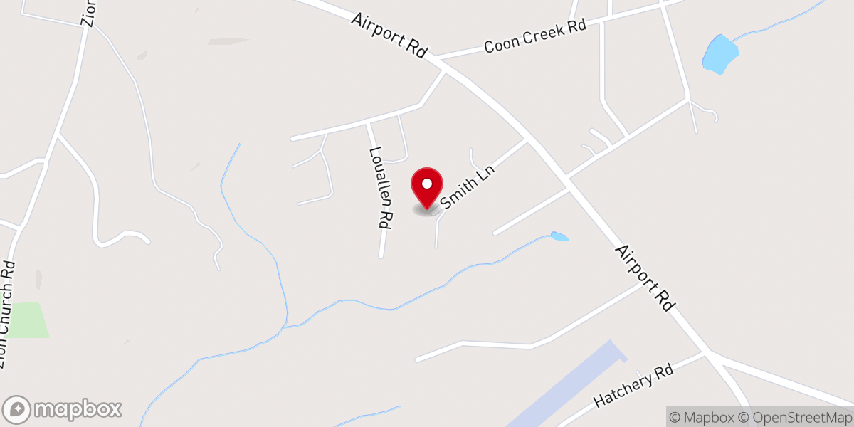 Map showing location of Church of God of Prophecy