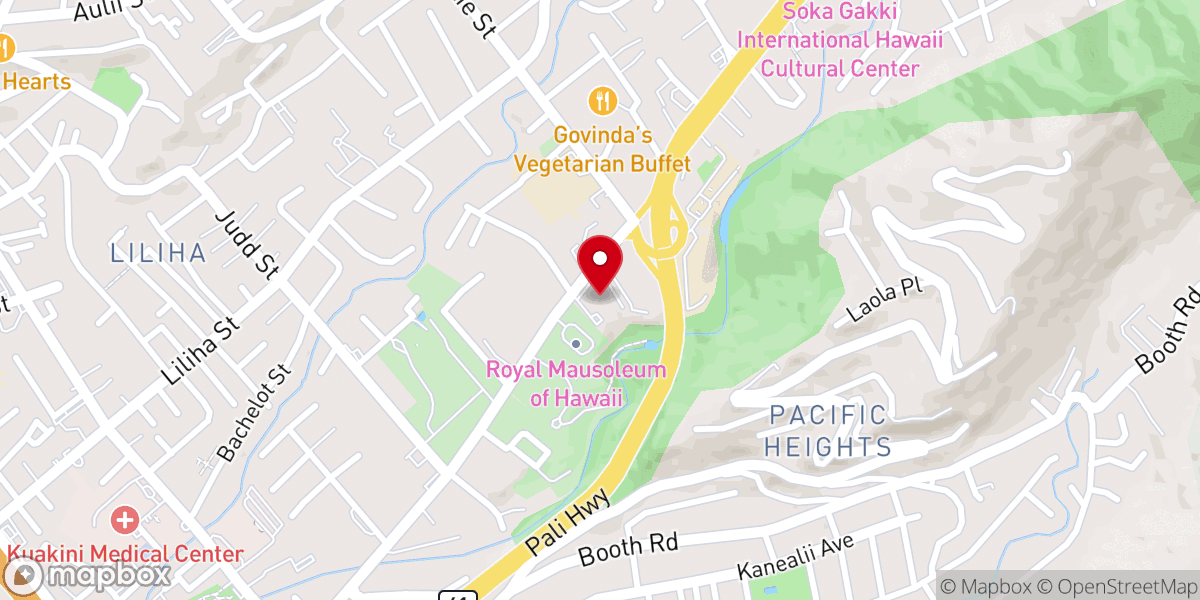 Map showing location of Central Seventh Day Adventist Church