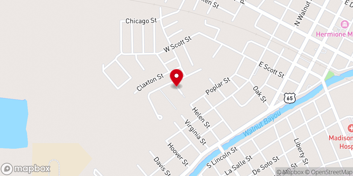 Map showing location of St Paul #2 Missionary Baptist