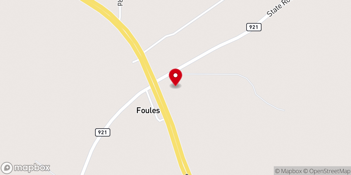 Map showing location of Sunnyside Church