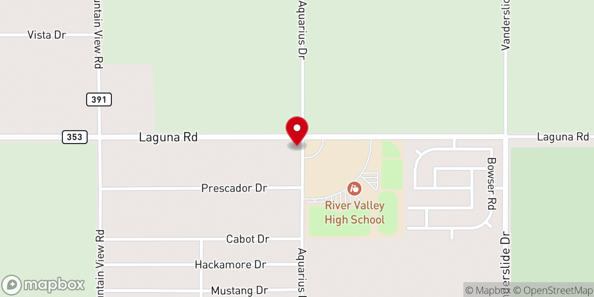 Map showing location of New Life Church - Mohave Valley