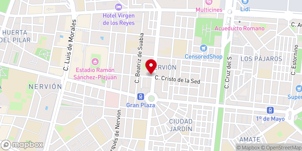 Map showing location of Parroquia de la Concepción Inmaculada