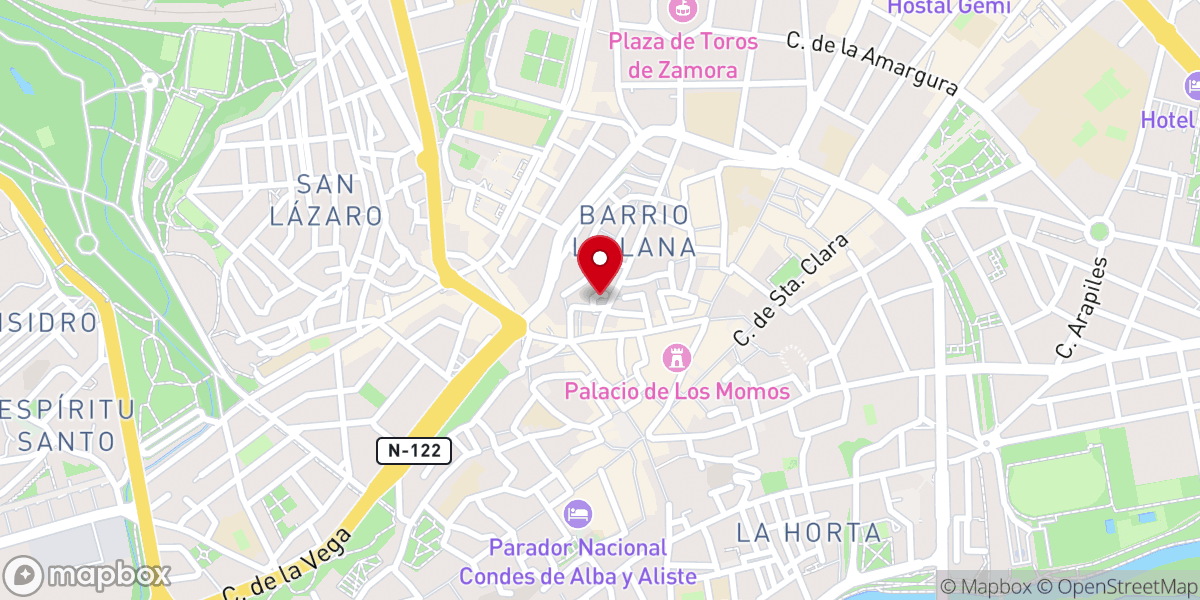 Map showing location of Iglesia de San Antolín