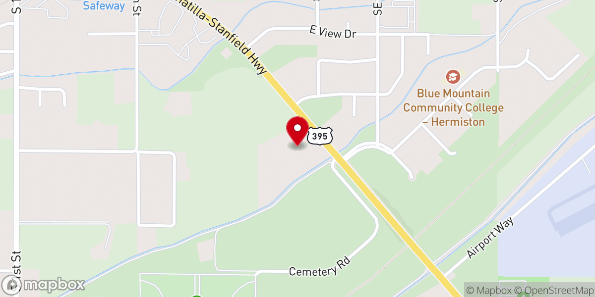 Map showing location of New Hope Community Church