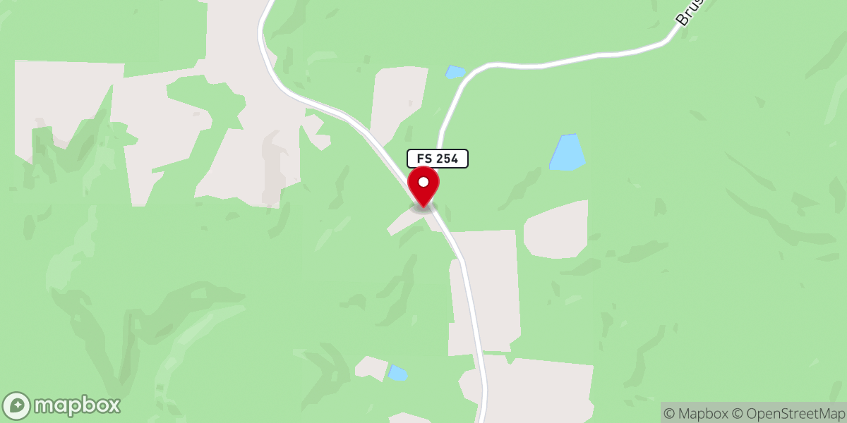 Map showing location of Pine Torch Church