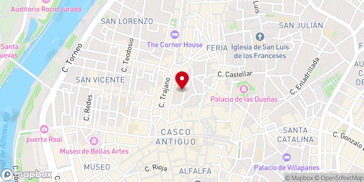 Map showing location of Orden Franciscana Seglar. Zona de Andalucía.