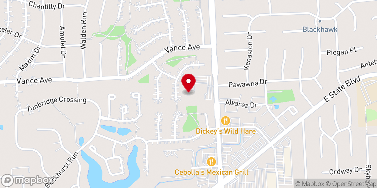 Map showing location of Redemption Bible Church Inc