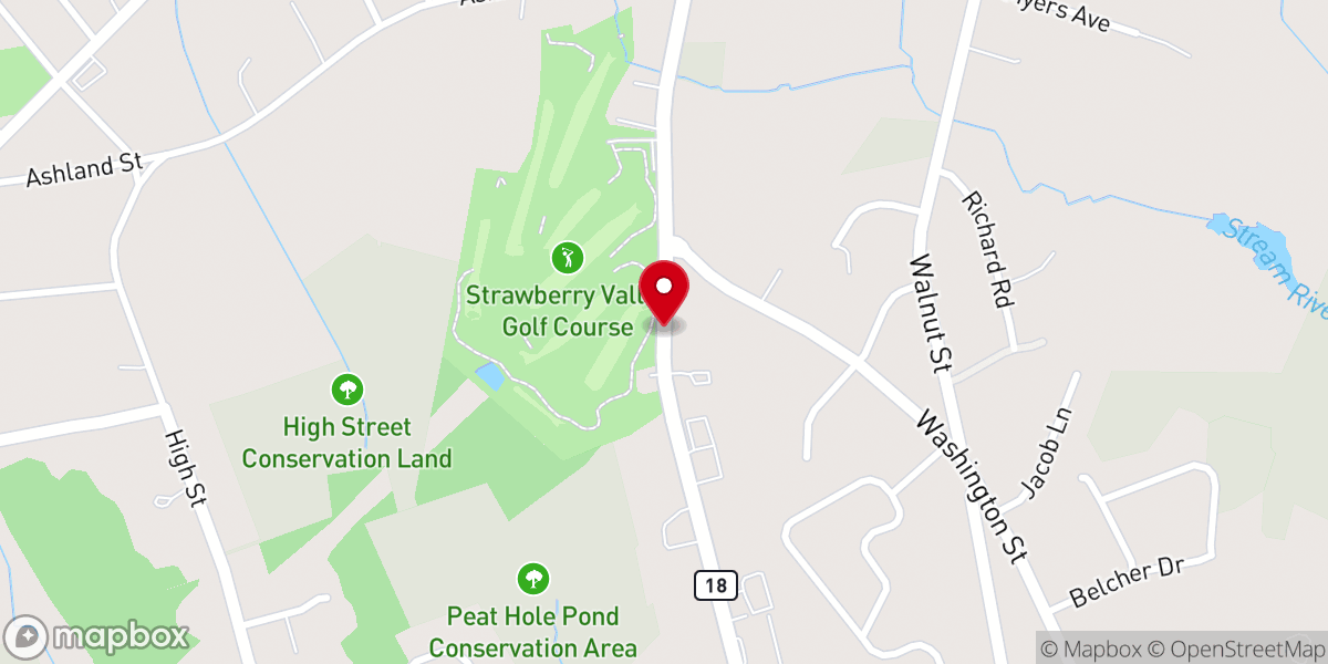 Map showing location of Bedford Street Church of Christ