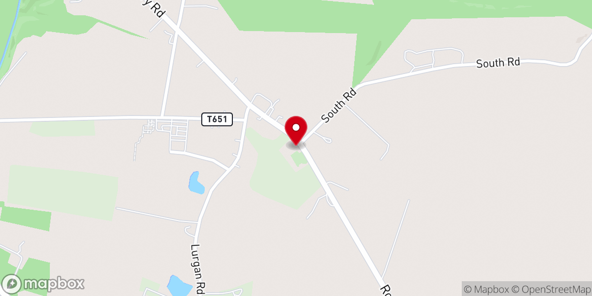 Map showing location of Lurgan United Brethren Church