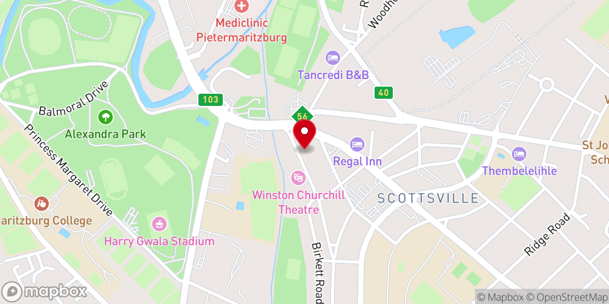 Map showing location of Priory Dominican Community
