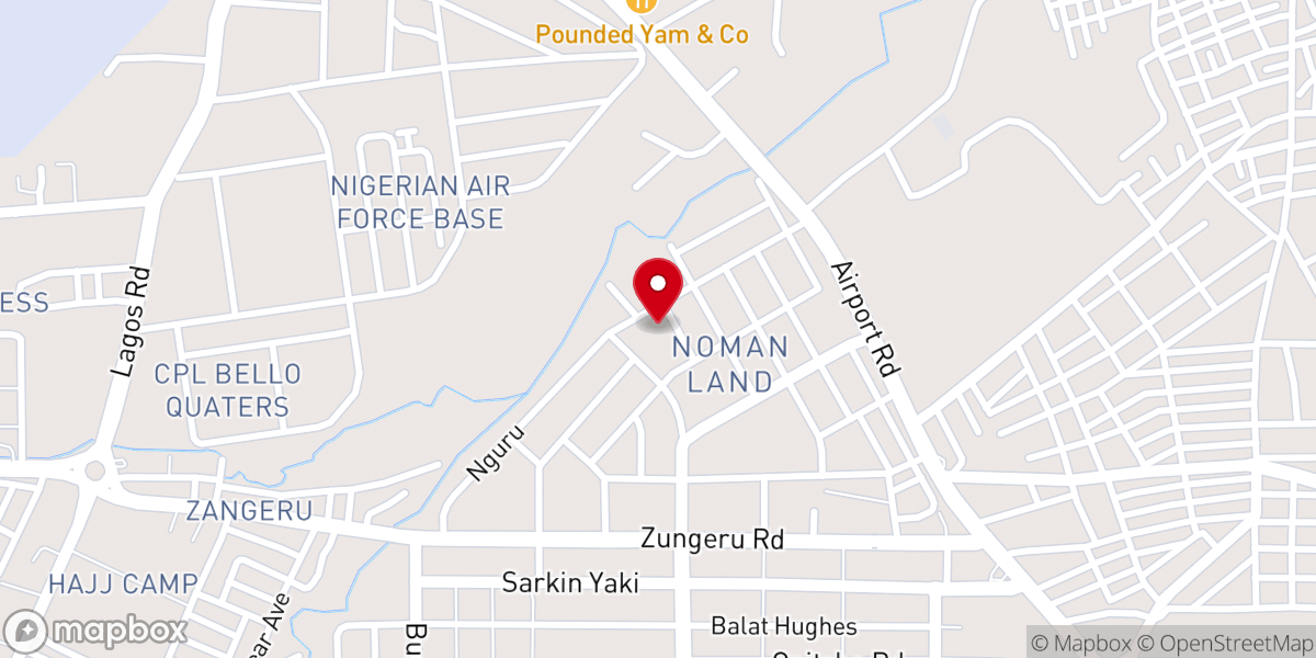 Map showing location of Living Faith Church Kano AKA winners chapel.