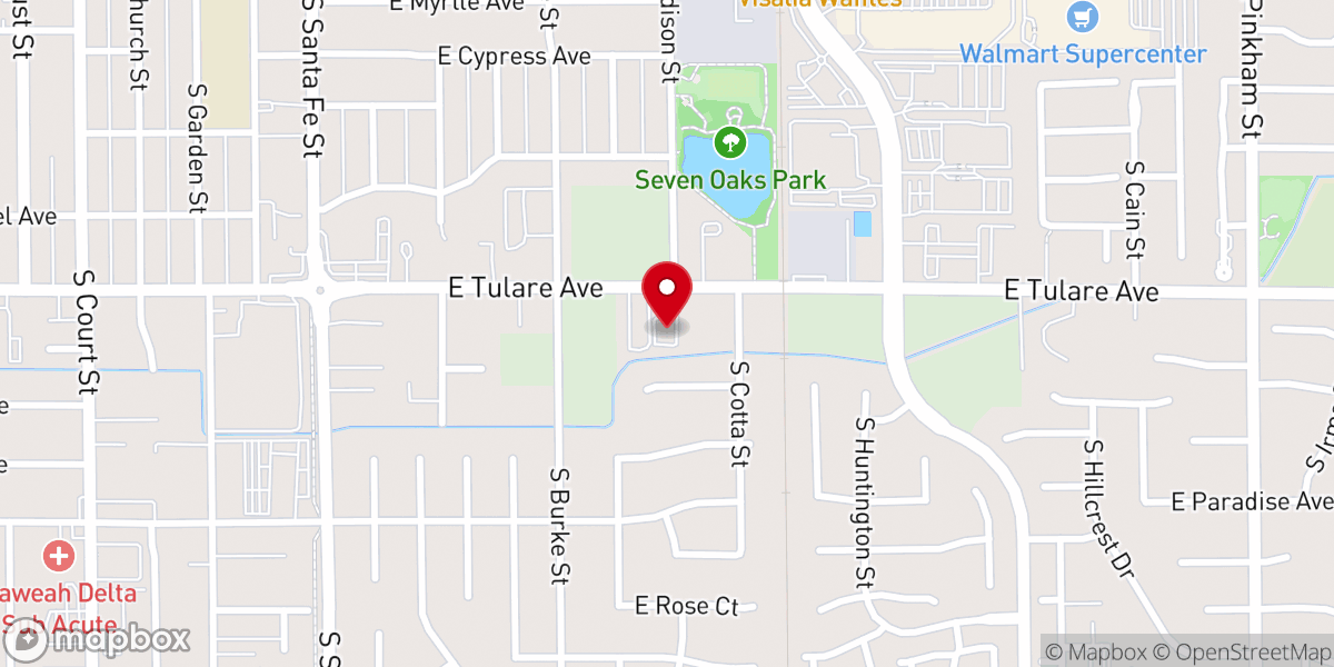 Map showing location of First Free Will Baptist Church