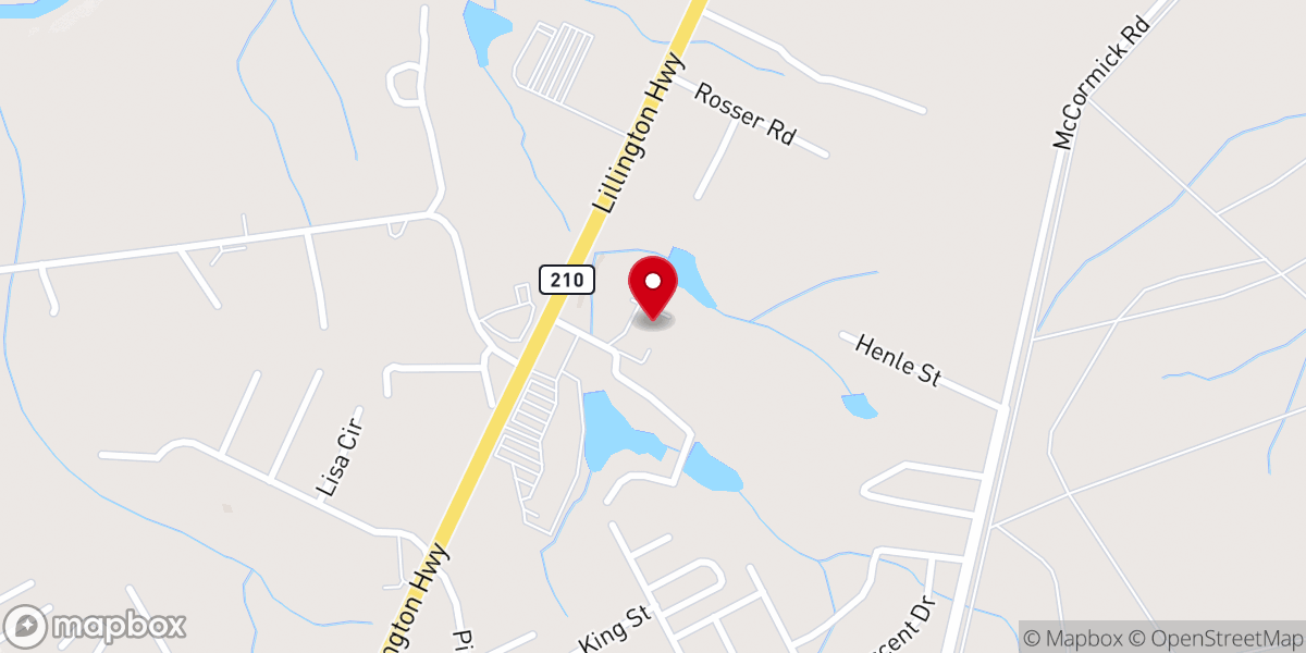 Map showing location of Victory Chapel Christian Fellowship Church