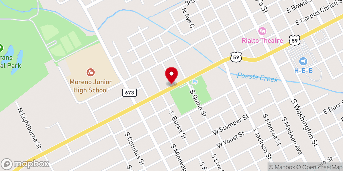 Map showing location of Jones Chapel Methodist Church
