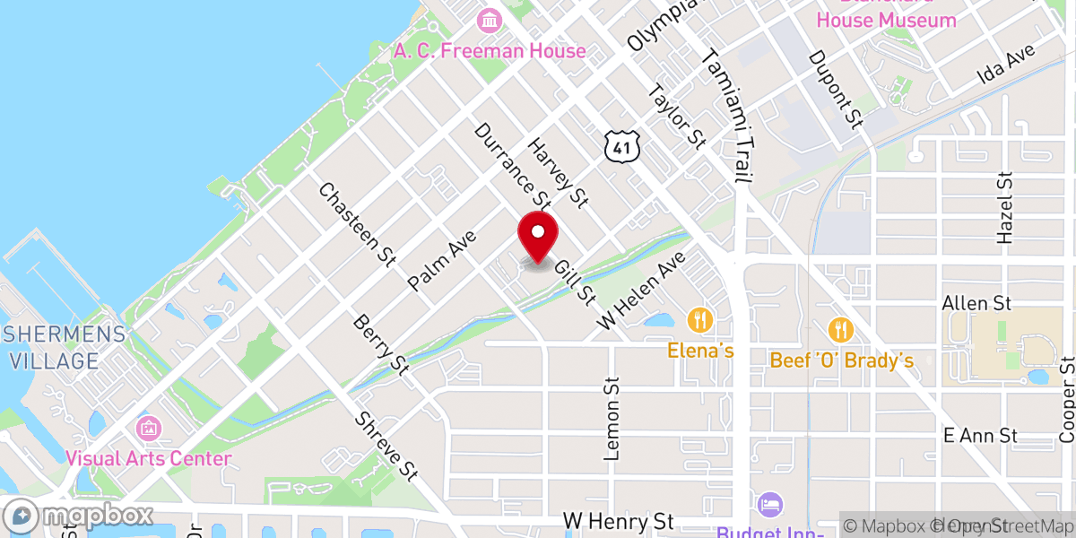 Map showing location of Harvest Baptist Church