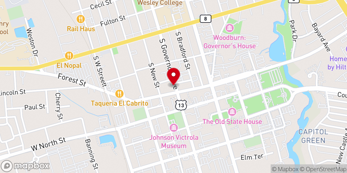 Map showing location of King of Kings Anglican Church