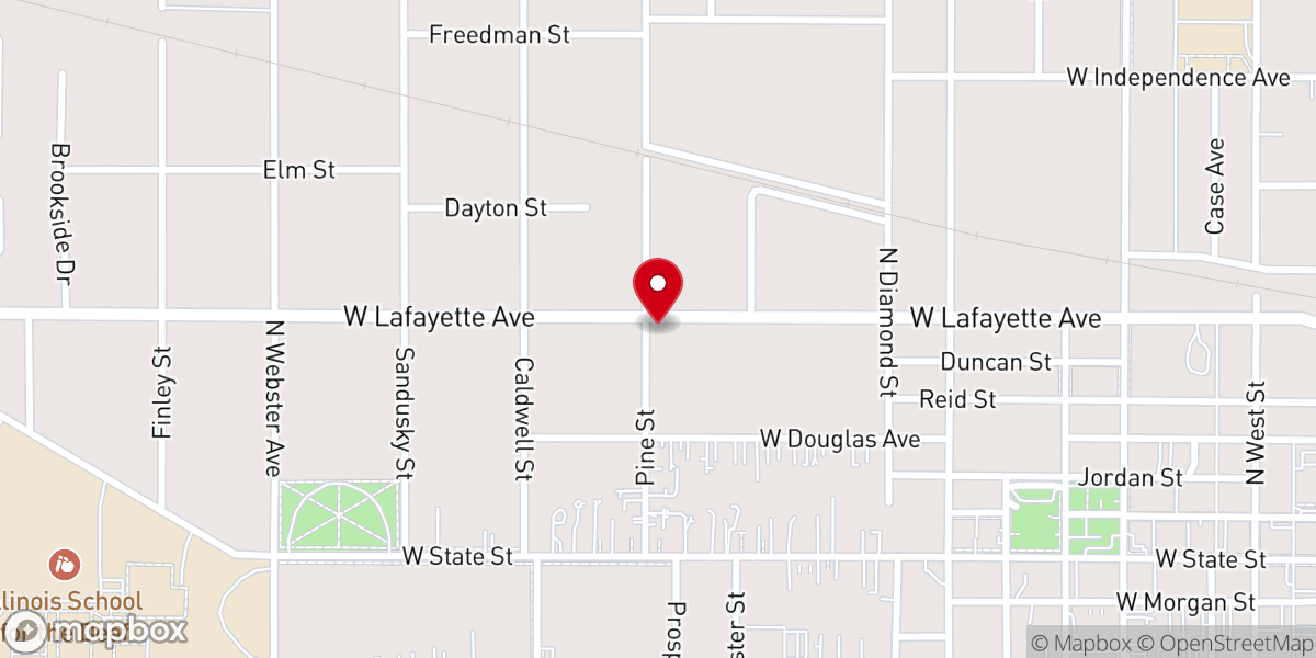 Map showing location of In His Services Jesus Is Lord