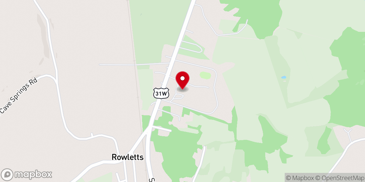 Map showing location of Hart County Fairgrounds