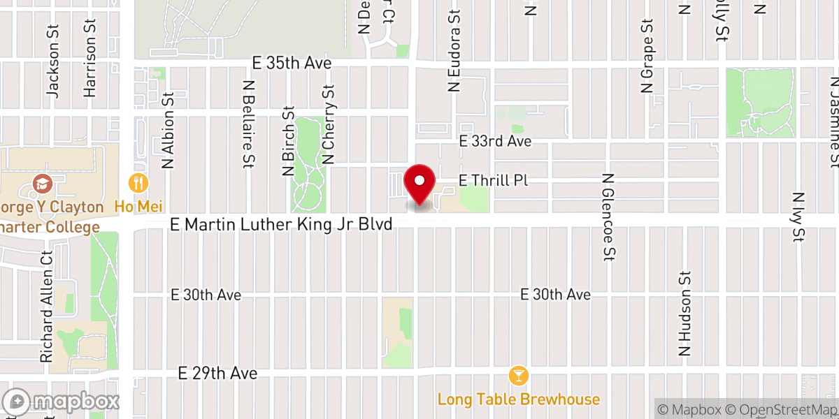 Map showing location of Union Baptist Church
