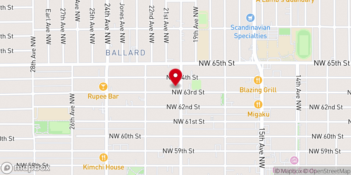 Map showing location of Seattle Full Gospel Church