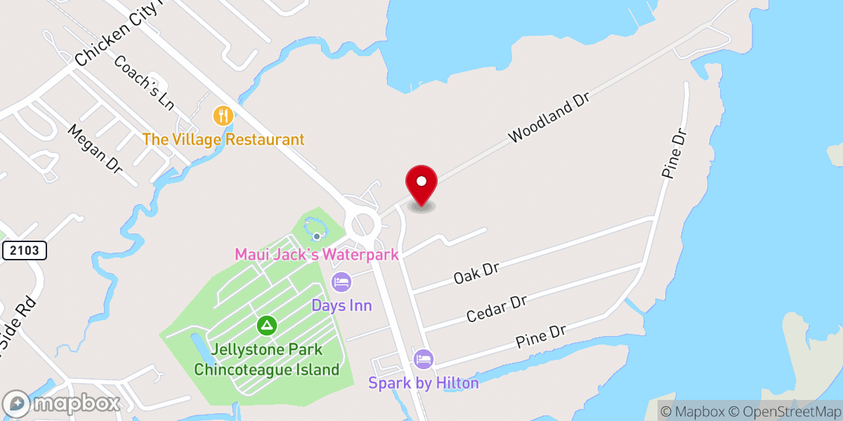 Map showing location of Church by the Beach