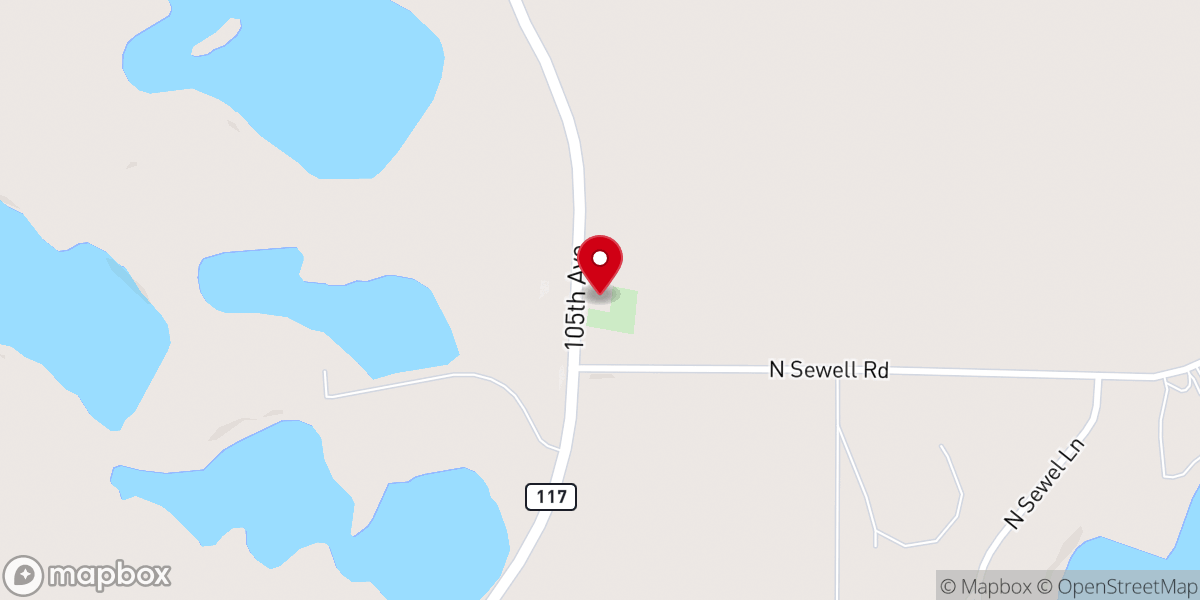 Map showing location of Kvam Free Lutheran Church