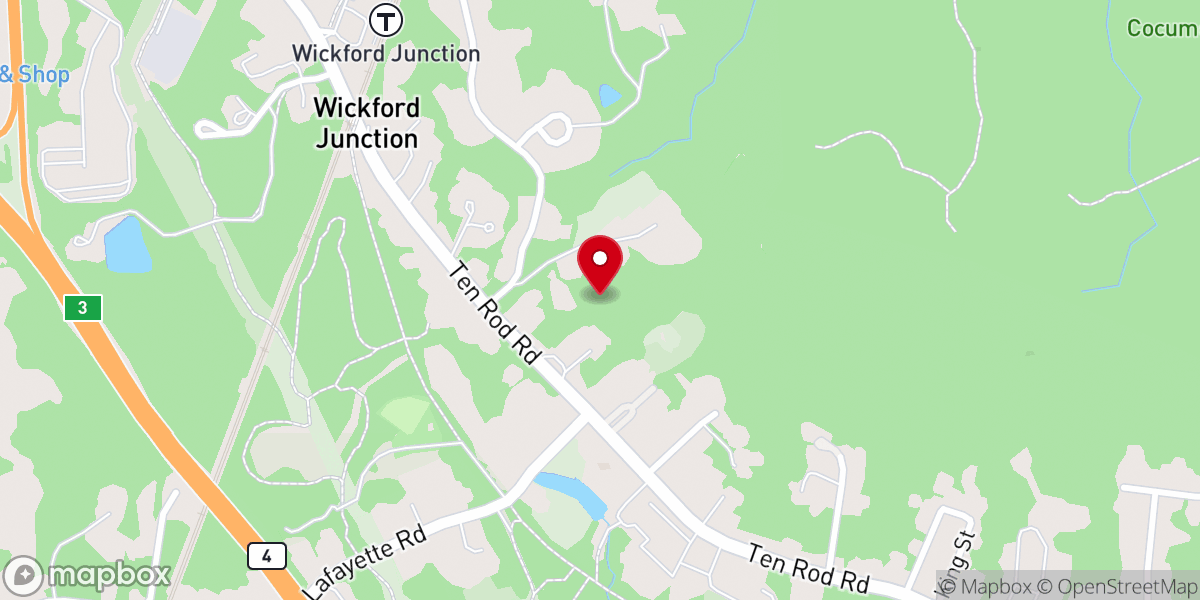 Map showing location of Hornbeam Chapel