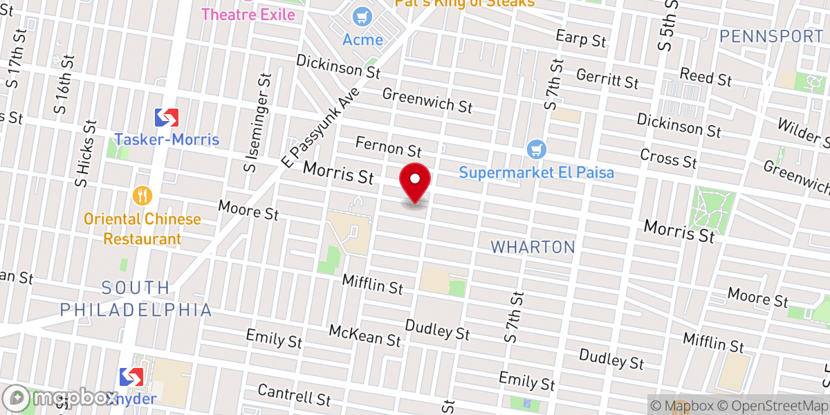 Map showing location of St. Nicholas of Tolentine Church