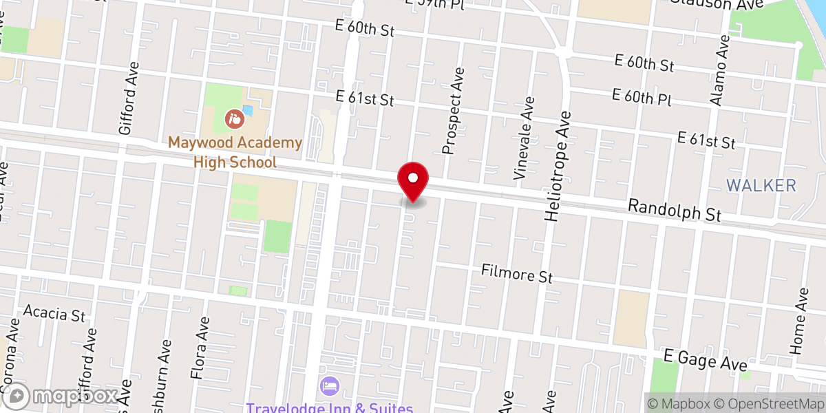 Map showing location of Southland Christian Church
