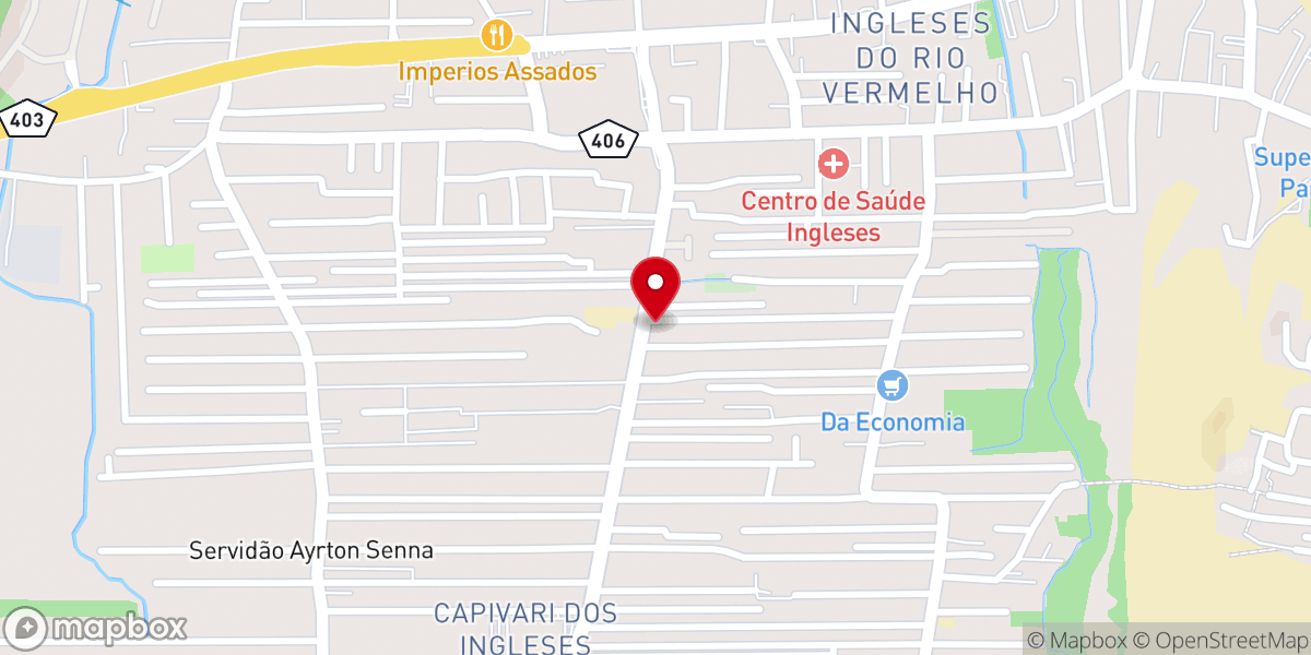 Map showing location of Igreja