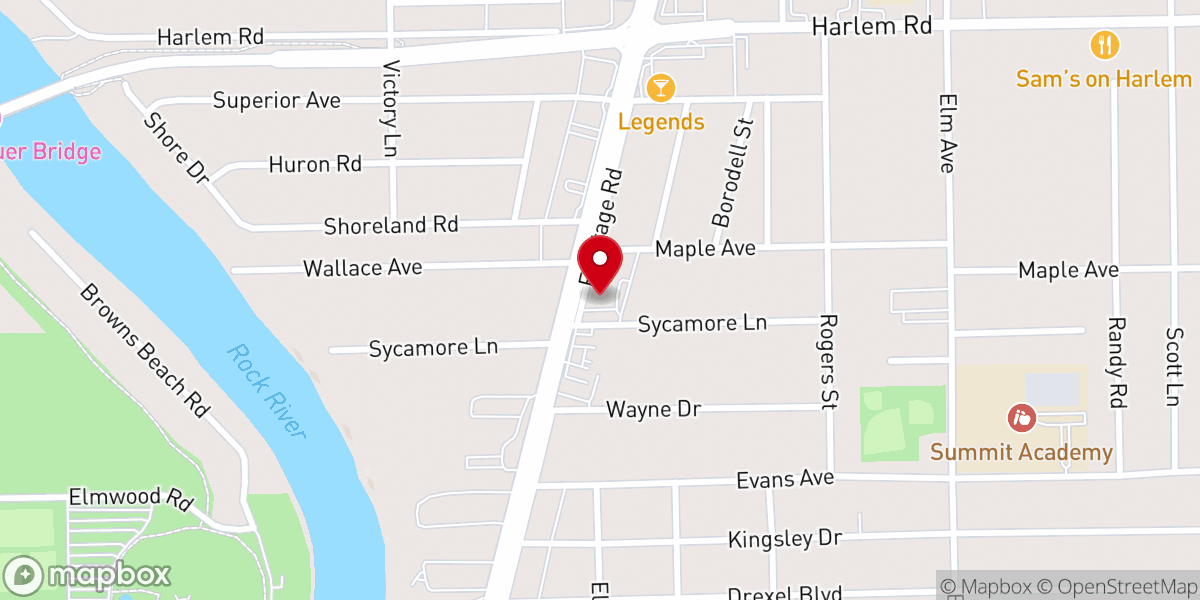 Map showing location of New Life United Methodist Church
