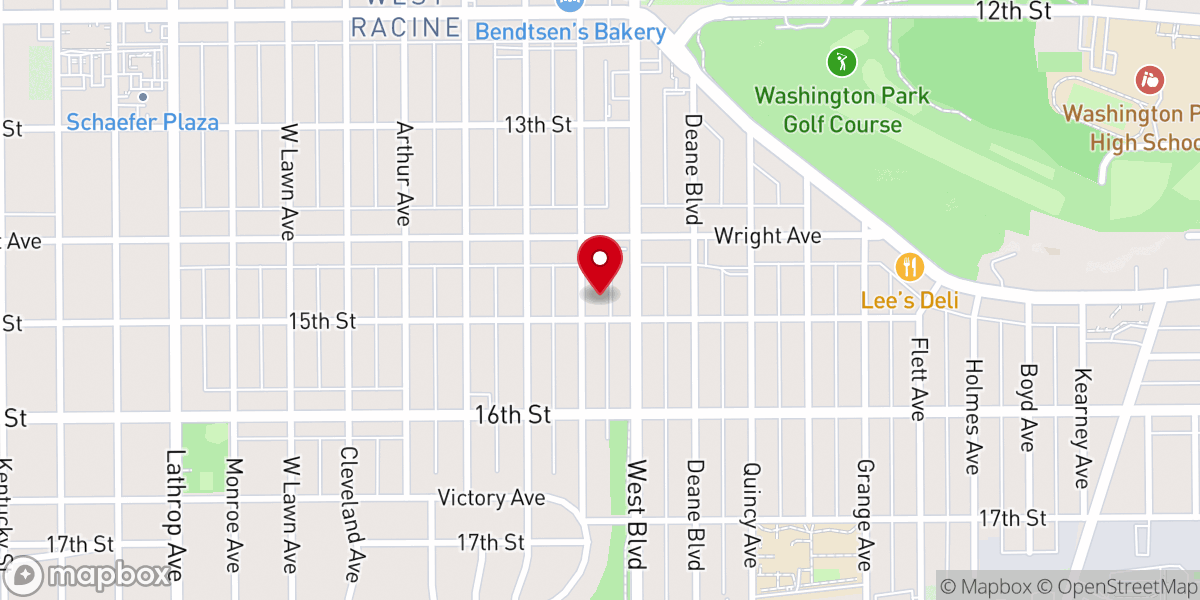 Map showing location of Our Lady of Grace Academy