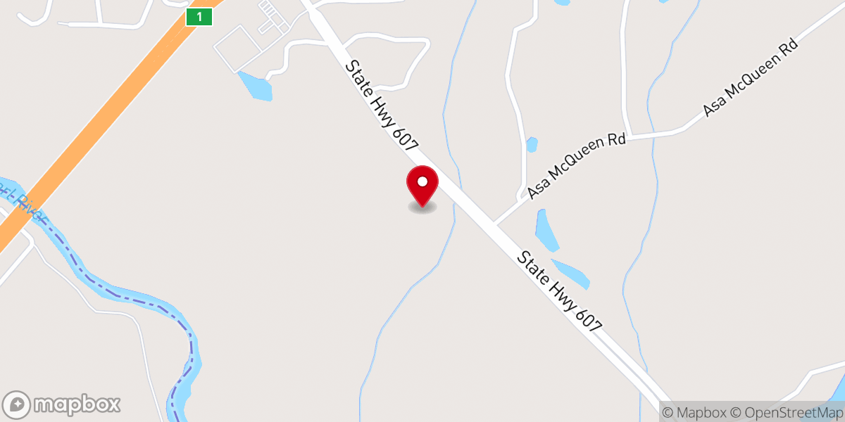 Map showing location of Cedar Grove Church