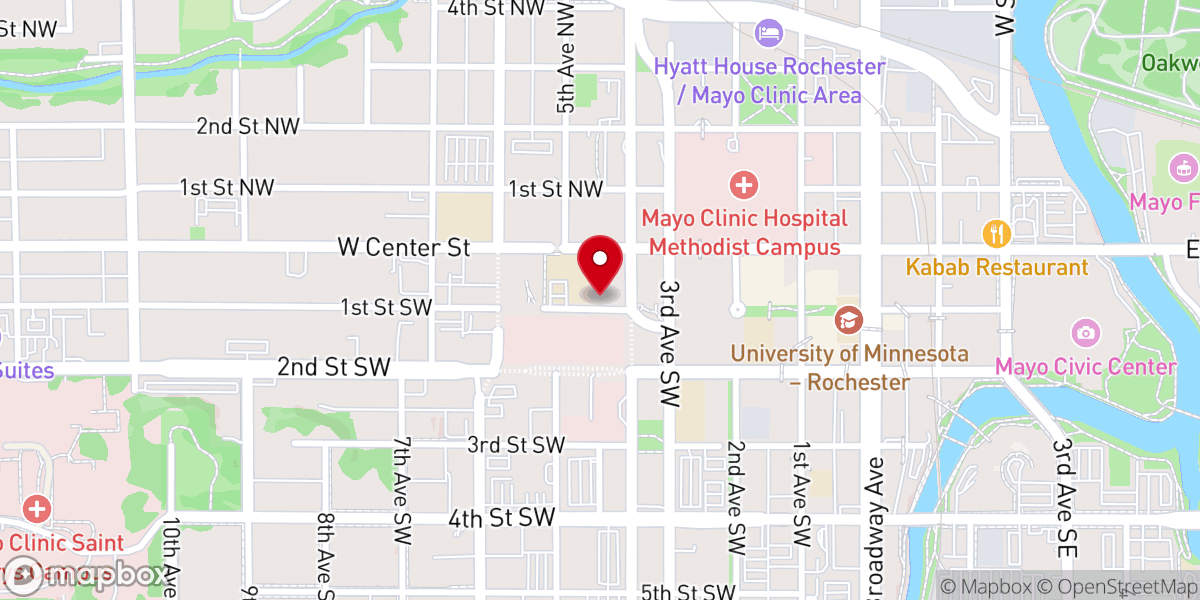 Map showing location of St. John’s Courtyard