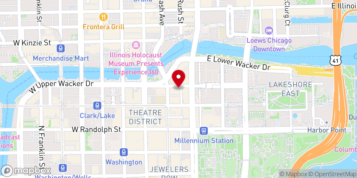 Map showing location of Catholic Conference-Illinois