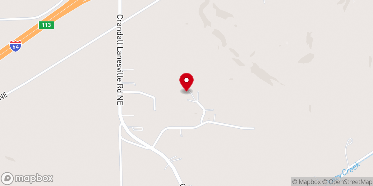 Map showing location of Tom Williams Worldwide Ministries