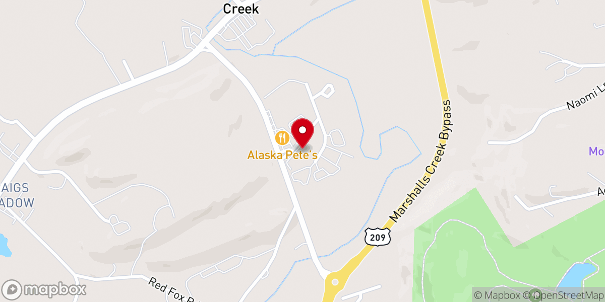 Map showing location of Iglesia Pentecostal Puerta De Sion, PA