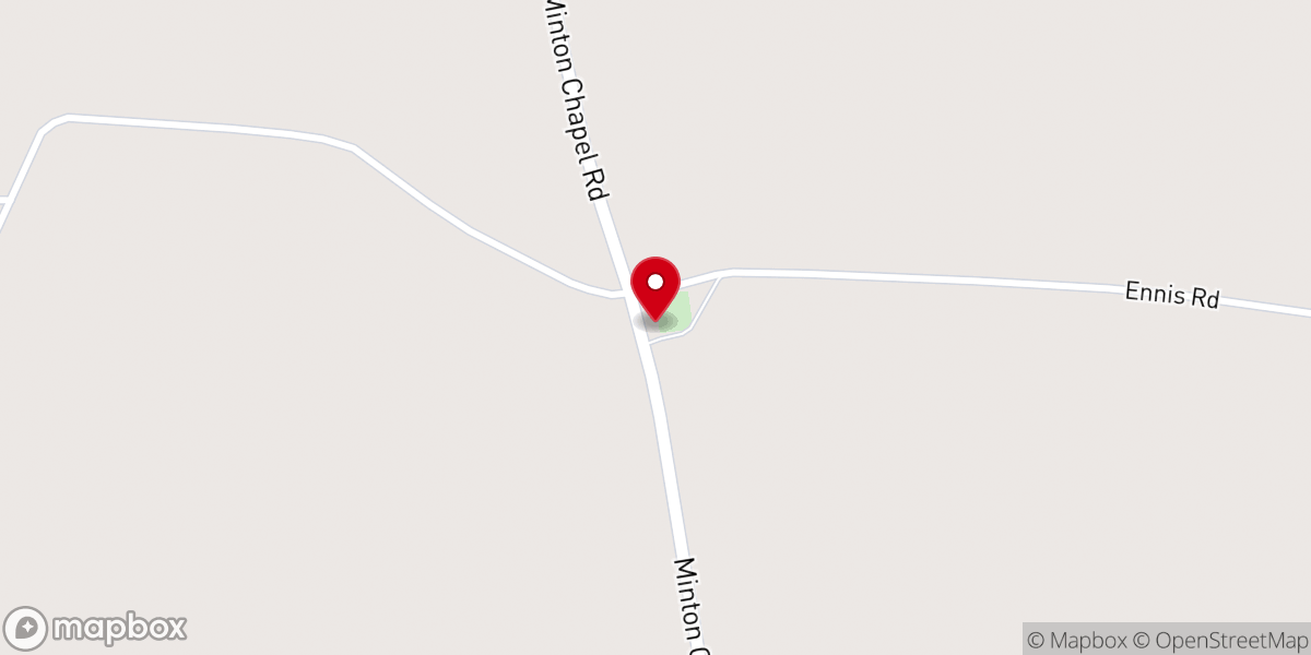 Map showing location of Minton Chapel Advent Christian Church