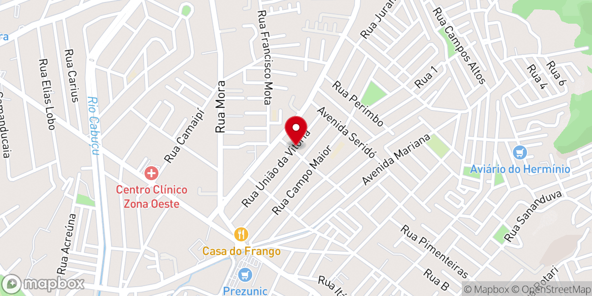 Map showing location of Igreja Batista Central de Campo Grande